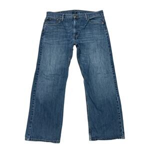 Levis 569 Jeans Mens Sz 36x30 Blue Loose Fit Straight Leg 100% Cotton Distressed